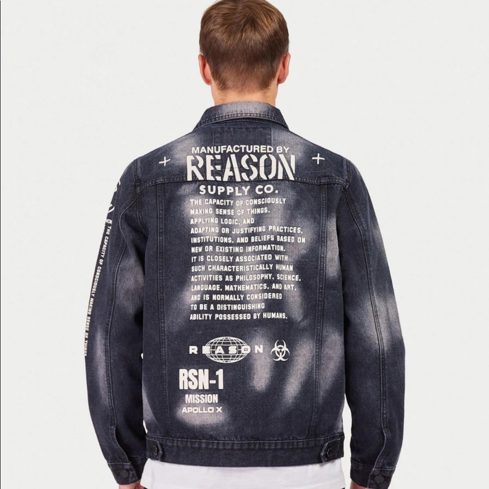 NWT Reason Premium Denim Jacket